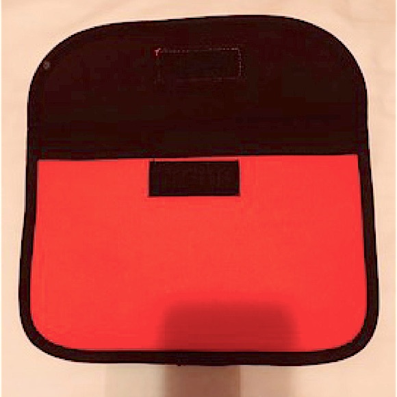 Red Neoprene iPad/Tablet Sleeve, 11.25" x 8" x 1/4". - Picture 4 of 5